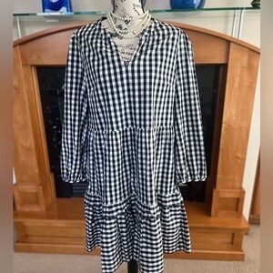 Black and White Gingham Dress